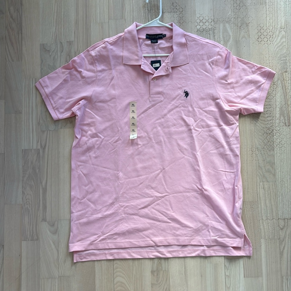 NWT Solid Pique Small Logo Polo Shirt
